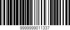 Código de barras (EAN, GTIN, SKU, ISBN): '9999999011337'