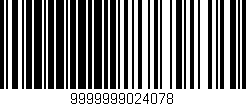 Código de barras (EAN, GTIN, SKU, ISBN): '9999999024078'