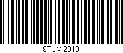 Código de barras (EAN, GTIN, SKU, ISBN): '9TUV.2018'
