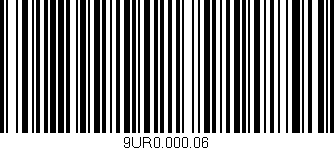 Código de barras (EAN, GTIN, SKU, ISBN): '9UR0.000.06'