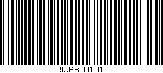 Código de barras (EAN, GTIN, SKU, ISBN): '9URR.001.01'
