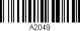 Código de barras (EAN, GTIN, SKU, ISBN): 'A2049'