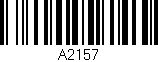 Código de barras (EAN, GTIN, SKU, ISBN): 'A2157'