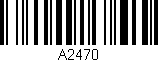 Código de barras (EAN, GTIN, SKU, ISBN): 'A2470'