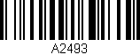 Código de barras (EAN, GTIN, SKU, ISBN): 'A2493'