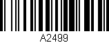 Código de barras (EAN, GTIN, SKU, ISBN): 'A2499'