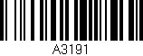 Código de barras (EAN, GTIN, SKU, ISBN): 'A3191'