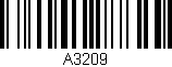 Código de barras (EAN, GTIN, SKU, ISBN): 'A3209'