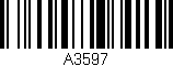 Código de barras (EAN, GTIN, SKU, ISBN): 'A3597'