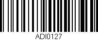 Código de barras (EAN, GTIN, SKU, ISBN): 'ADI0127'