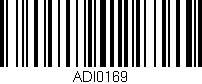 Código de barras (EAN, GTIN, SKU, ISBN): 'ADI0169'