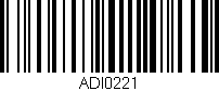 Código de barras (EAN, GTIN, SKU, ISBN): 'ADI0221'