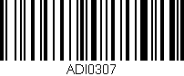 Código de barras (EAN, GTIN, SKU, ISBN): 'ADI0307'