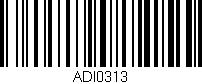 Código de barras (EAN, GTIN, SKU, ISBN): 'ADI0313'