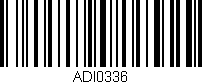 Código de barras (EAN, GTIN, SKU, ISBN): 'ADI0336'