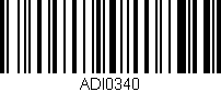 Código de barras (EAN, GTIN, SKU, ISBN): 'ADI0340'