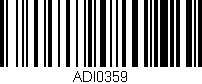 Código de barras (EAN, GTIN, SKU, ISBN): 'ADI0359'