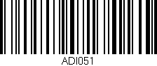 Código de barras (EAN, GTIN, SKU, ISBN): 'ADI051'