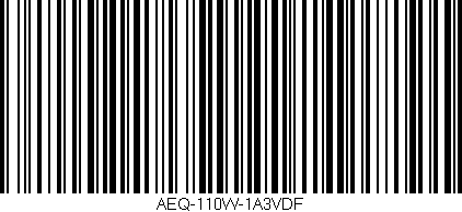 Código de barras (EAN, GTIN, SKU, ISBN): 'AEQ-110W-1A3VDF'