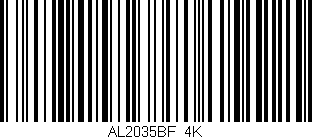 Código de barras (EAN, GTIN, SKU, ISBN): 'AL2035BF/4K'
