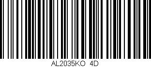 Código de barras (EAN, GTIN, SKU, ISBN): 'AL2035KO/4D'