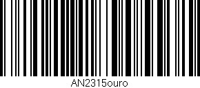 Código de barras (EAN, GTIN, SKU, ISBN): 'AN2315ouro'