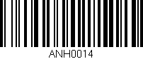 Código de barras (EAN, GTIN, SKU, ISBN): 'ANH0014'