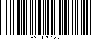 Código de barras (EAN, GTIN, SKU, ISBN): 'AR11116/0MN'