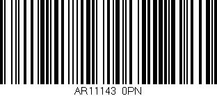 Código de barras (EAN, GTIN, SKU, ISBN): 'AR11143/0PN'