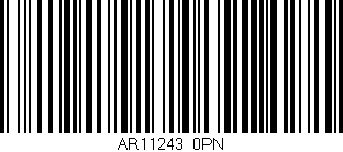 Código de barras (EAN, GTIN, SKU, ISBN): 'AR11243/0PN'