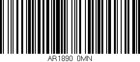 Código de barras (EAN, GTIN, SKU, ISBN): 'AR1890/0MN'