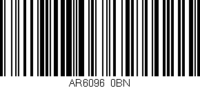 Código de barras (EAN, GTIN, SKU, ISBN): 'AR6096/0BN'