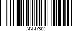 Código de barras (EAN, GTIN, SKU, ISBN): 'ARMY580'