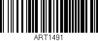 Código de barras (EAN, GTIN, SKU, ISBN): 'ART1491'