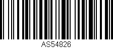 Código de barras (EAN, GTIN, SKU, ISBN): 'AS54826'