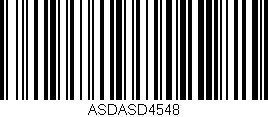 Código de barras (EAN, GTIN, SKU, ISBN): 'ASDASD4548'
