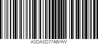 Código de barras (EAN, GTIN, SKU, ISBN): 'ASDASD7748WW'