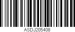 Código de barras (EAN, GTIN, SKU, ISBN): 'ASDJ205408'