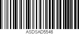 Código de barras (EAN, GTIN, SKU, ISBN): 'ASDSAD5546'