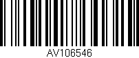 Código de barras (EAN, GTIN, SKU, ISBN): 'AV106546'