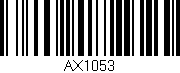 Código de barras (EAN, GTIN, SKU, ISBN): 'AX1053'