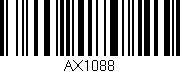 Código de barras (EAN, GTIN, SKU, ISBN): 'AX1088'