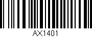 Código de barras (EAN, GTIN, SKU, ISBN): 'AX1401'