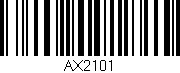 Código de barras (EAN, GTIN, SKU, ISBN): 'AX2101'