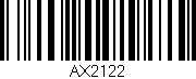 Código de barras (EAN, GTIN, SKU, ISBN): 'AX2122'