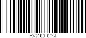 Código de barras (EAN, GTIN, SKU, ISBN): 'AX2180/0PN'