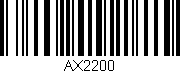 Código de barras (EAN, GTIN, SKU, ISBN): 'AX2200'