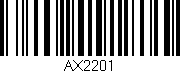 Código de barras (EAN, GTIN, SKU, ISBN): 'AX2201'