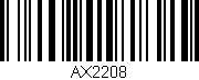 Código de barras (EAN, GTIN, SKU, ISBN): 'AX2208'