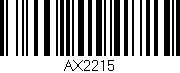 Código de barras (EAN, GTIN, SKU, ISBN): 'AX2215'